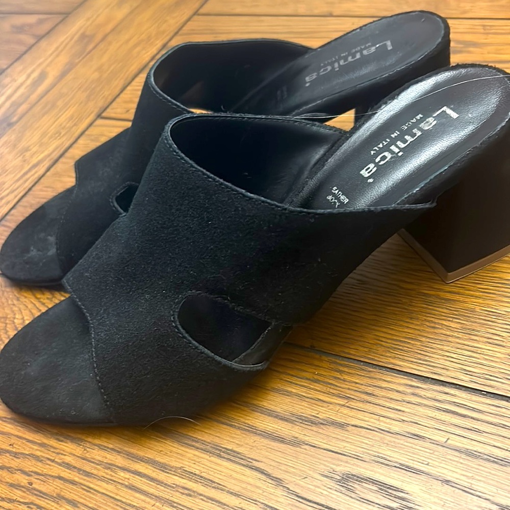 Lamica Italian slip on heels, New no tags, size 9